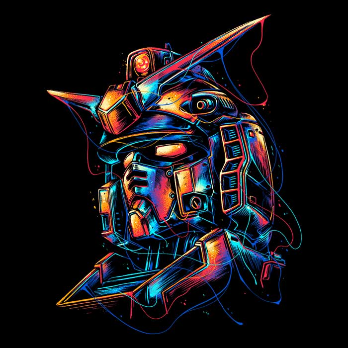 Vibrant Mecha Men's Fashionable Apparel Collection