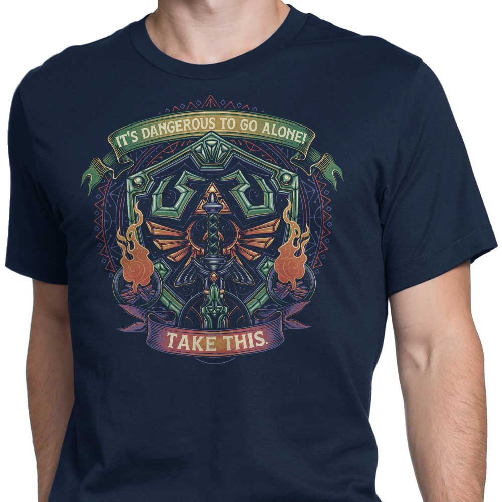 Stylish Men's Shield and Sword Apparel Collection