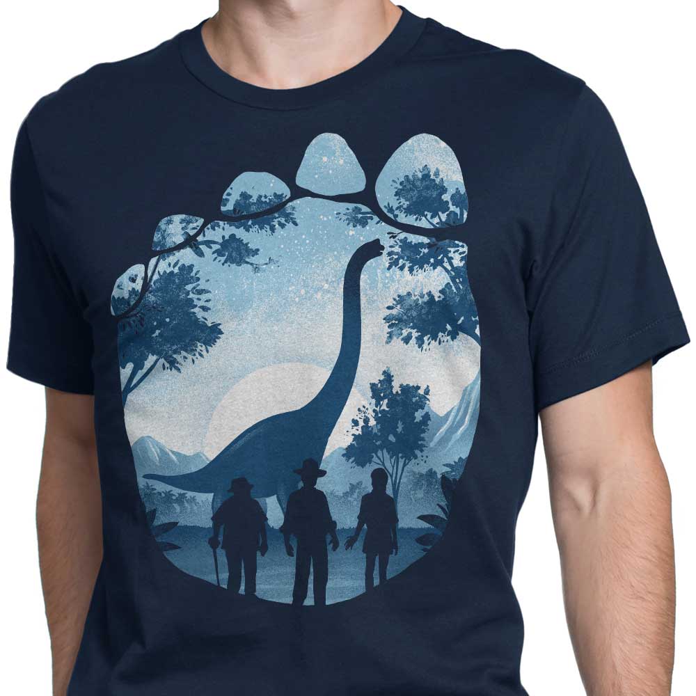 Men's Alemaglia Apparel with Brachiosaurus Footprint Design
