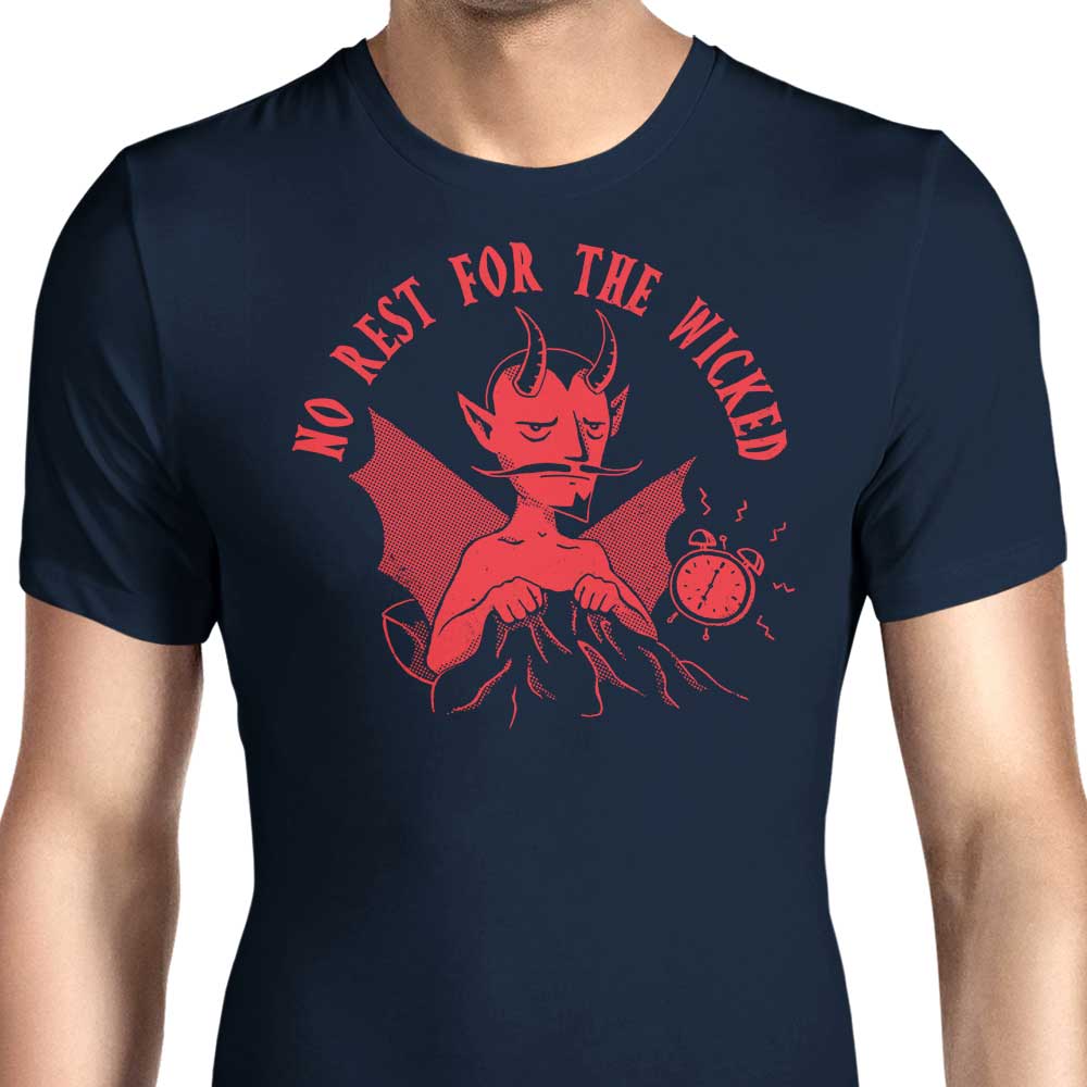No Rest for the Wicked - A Collection of Men's Apparel including T-Shirts and Premium T-Shirts