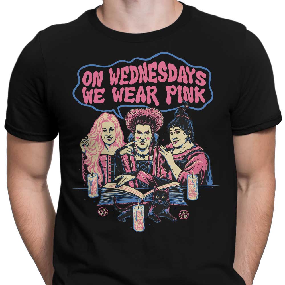 Stylish Men's 'Witches Wear Pink' Apparel by Momma Gorilla