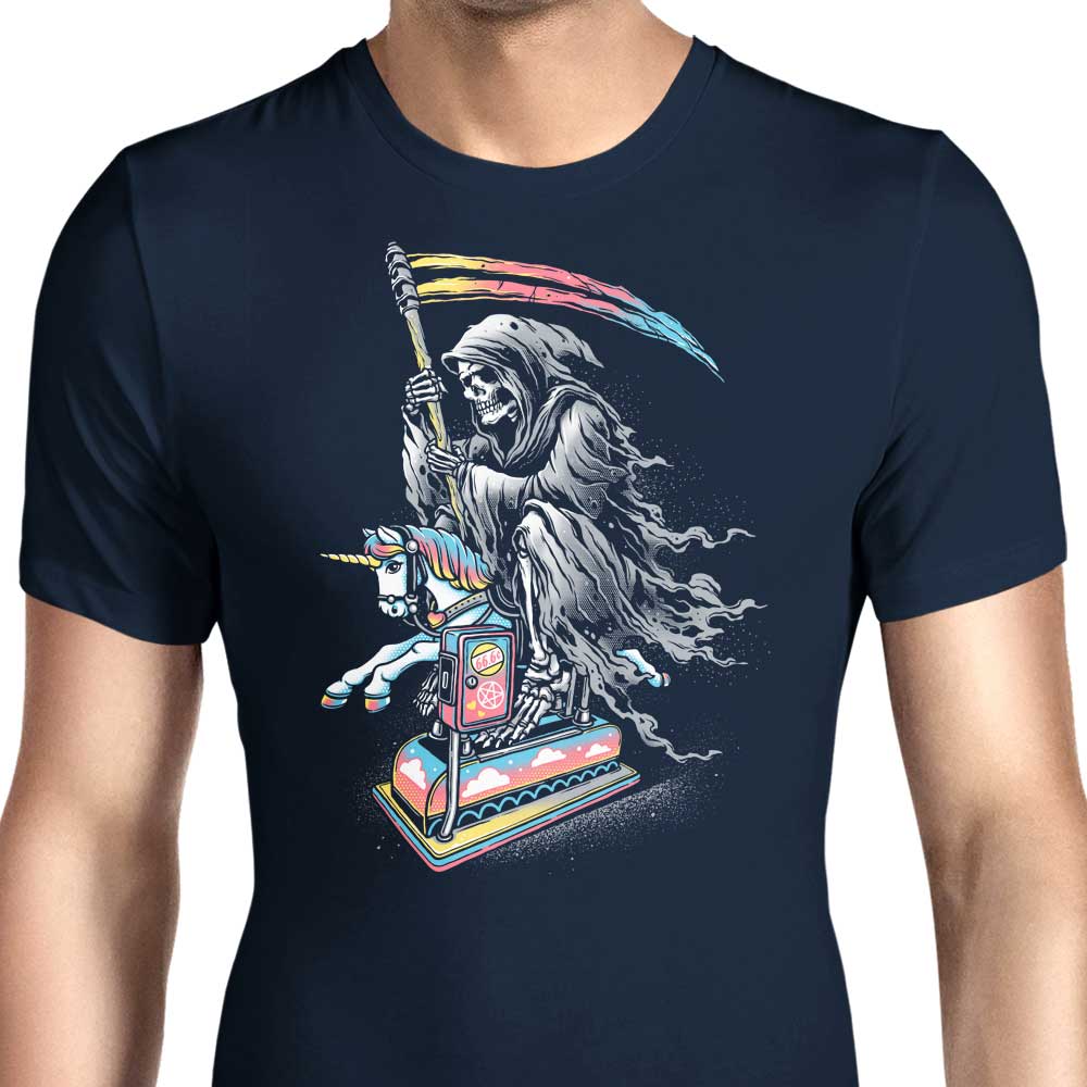 Men's Stylish 'Death Enjoying Life' Apparel from Glitchygorilla