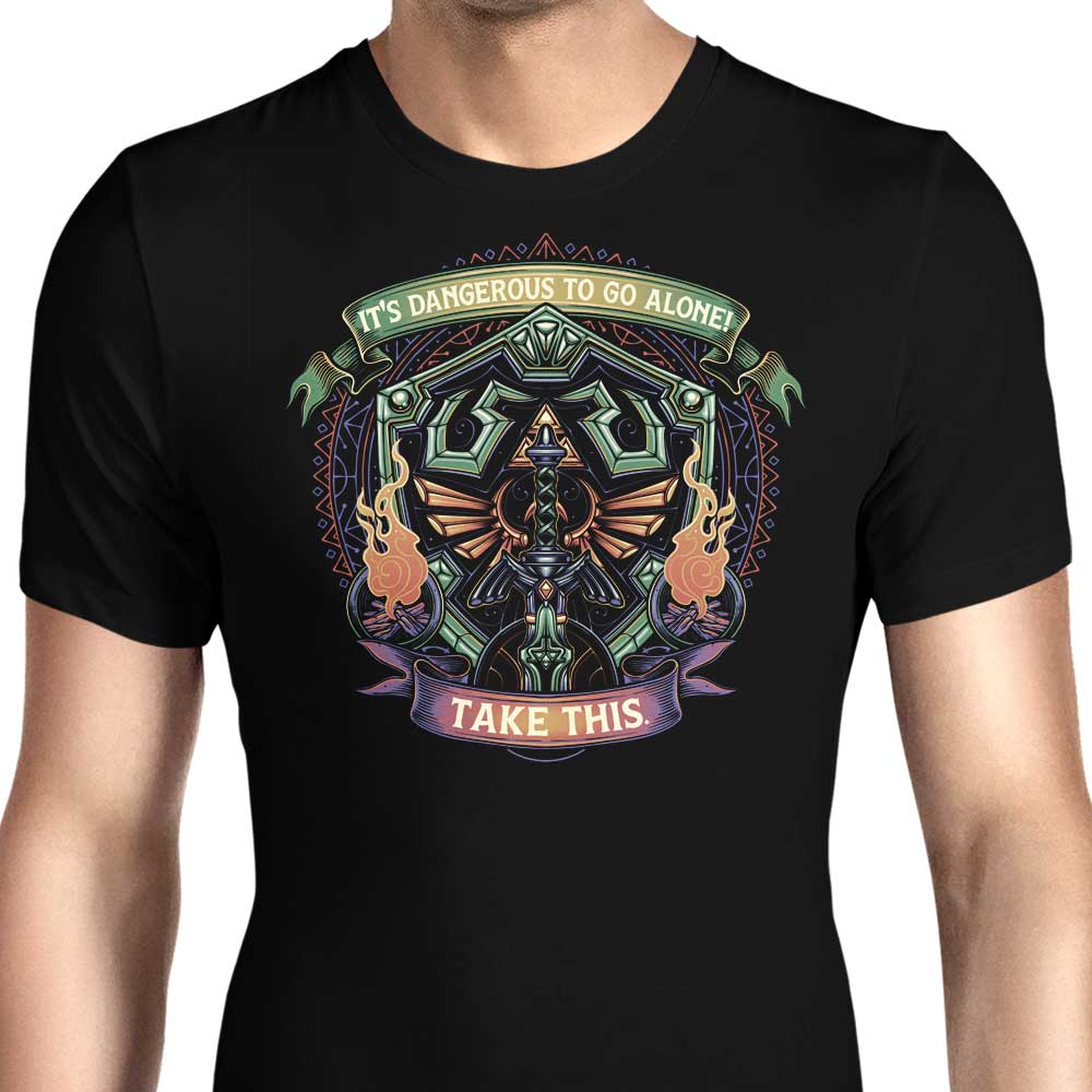 Stylish Men's Shield and Sword Apparel Collection
