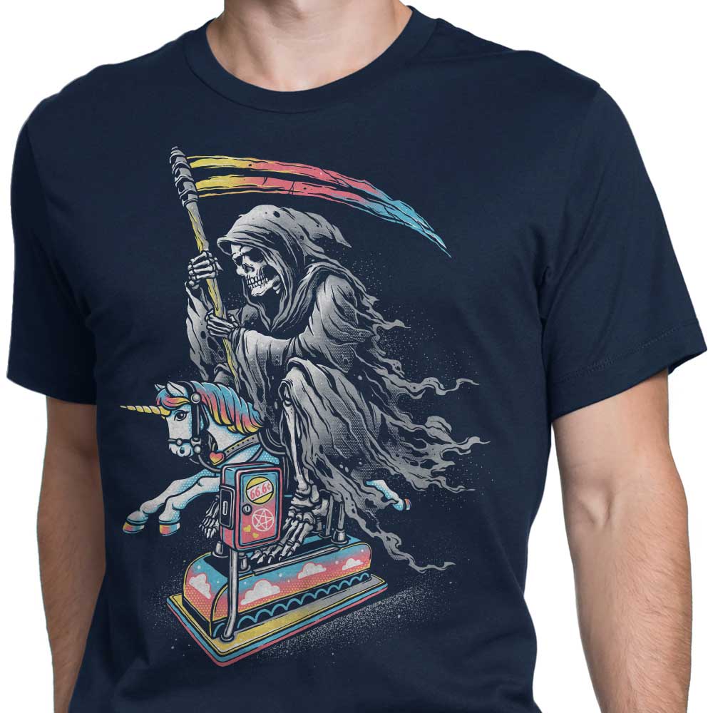 Men's Stylish 'Death Enjoying Life' Apparel from Glitchygorilla