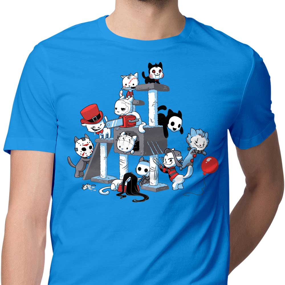 Horror Cats Themed Men's Clothing Apparel - T-Shirts and Premium T-Shirts