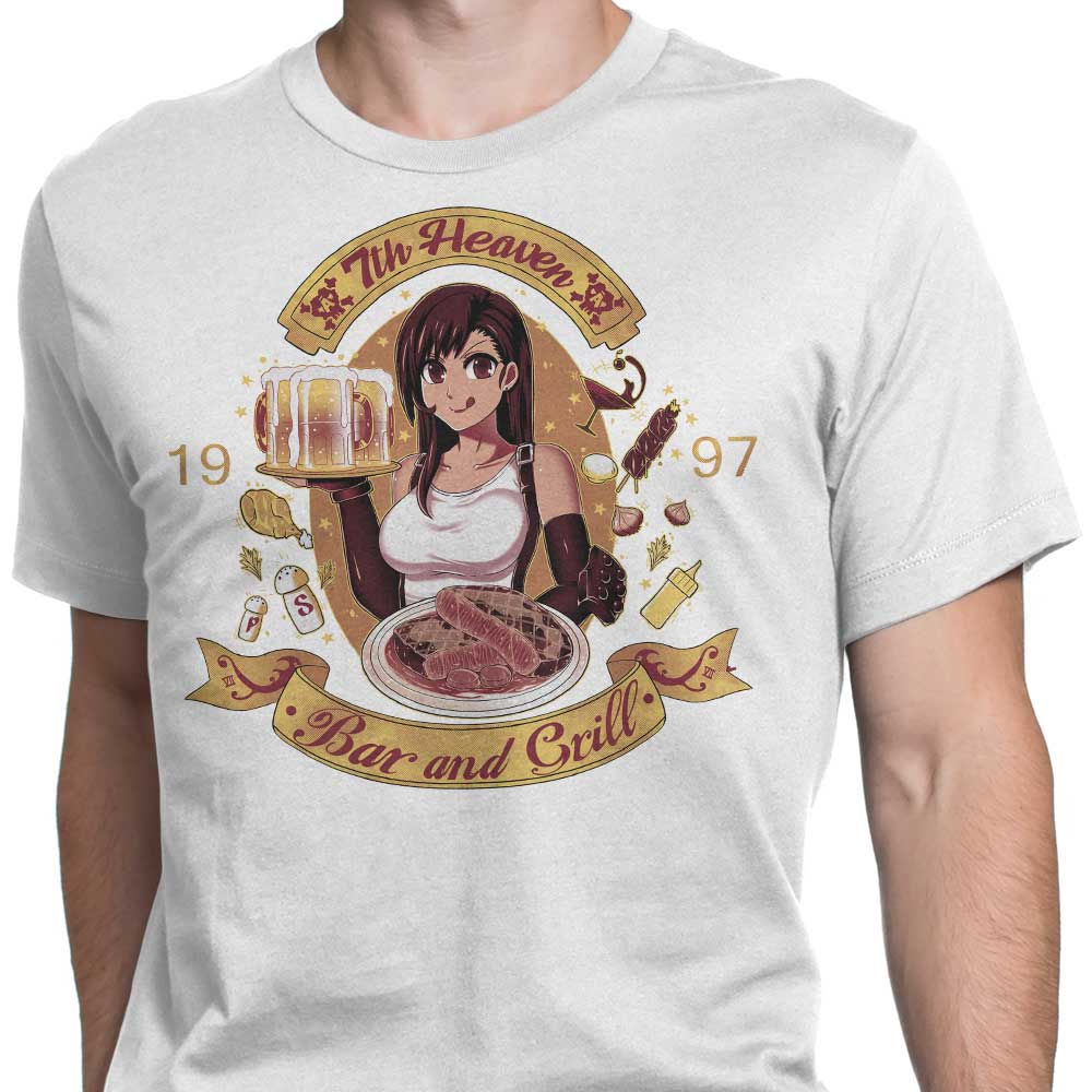 7th Heaven Bar and Grill Men's Comfortable Cotton Apparel