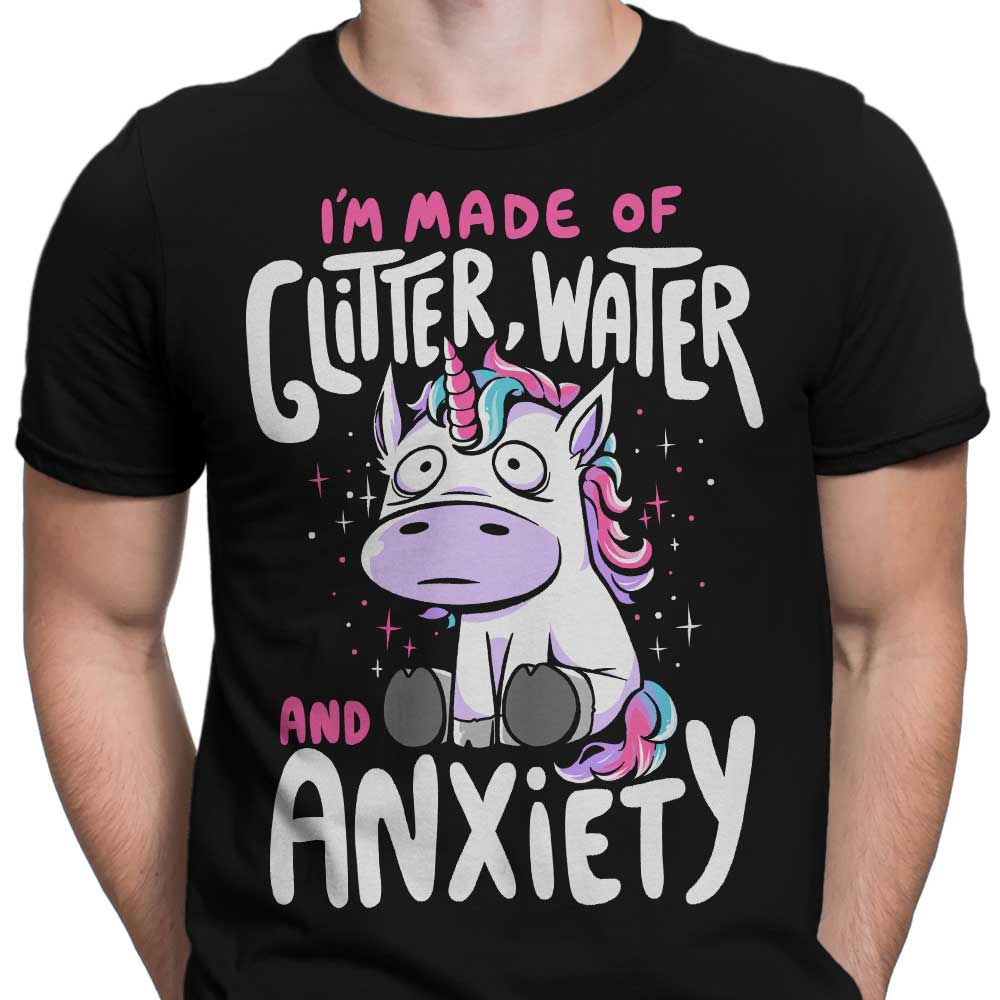 Stylish Men's Apparel - Glitter, Water, and Anxiety Collection