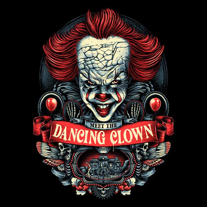 Discover Glitchygorilla's Dancing Clown Men's Stylish Apparel
