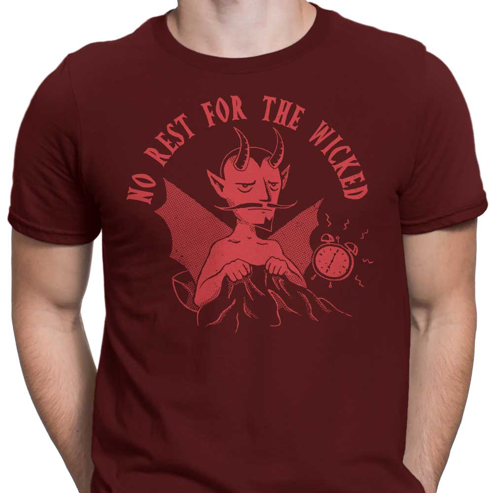 No Rest for the Wicked - A Collection of Men's Apparel including T-Shirts and Premium T-Shirts