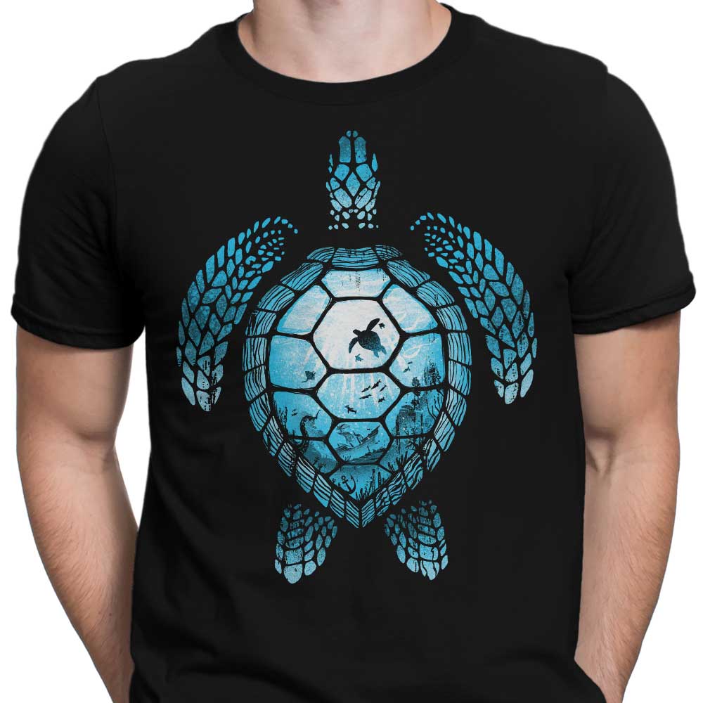 Alemaglia Men's Turtle Silhouette T-Shirts and Premium T-Shirts