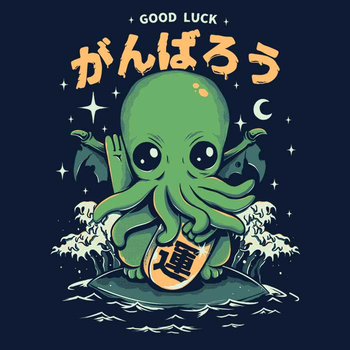 Ilustrata's Good Luck Cthulhu Men's Stylish T - Shirts
