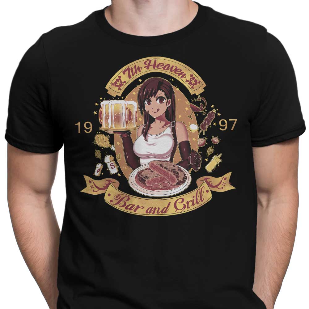 7th Heaven Bar and Grill Men's Comfortable Cotton Apparel