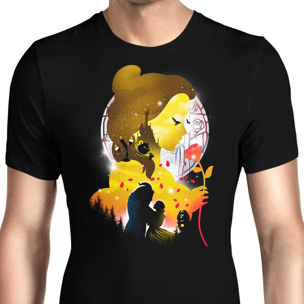 Stylish Men's Village Princess Silhouette Apparel