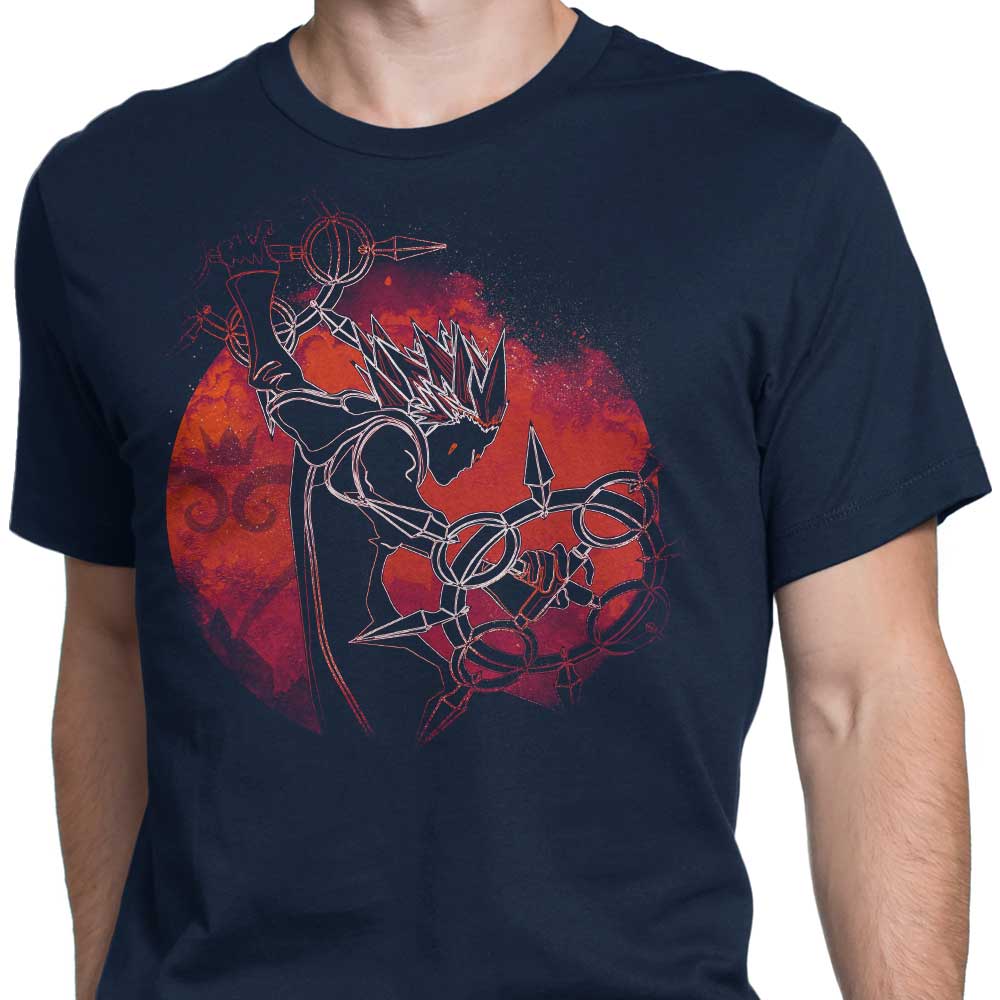 Stylish Men's Apparel - Orb with Dancing Flames Design