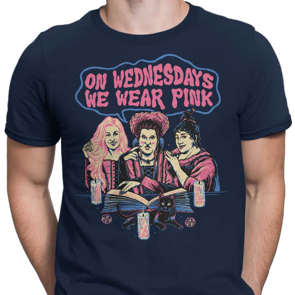 Stylish Men's 'Witches Wear Pink' Apparel by Momma Gorilla