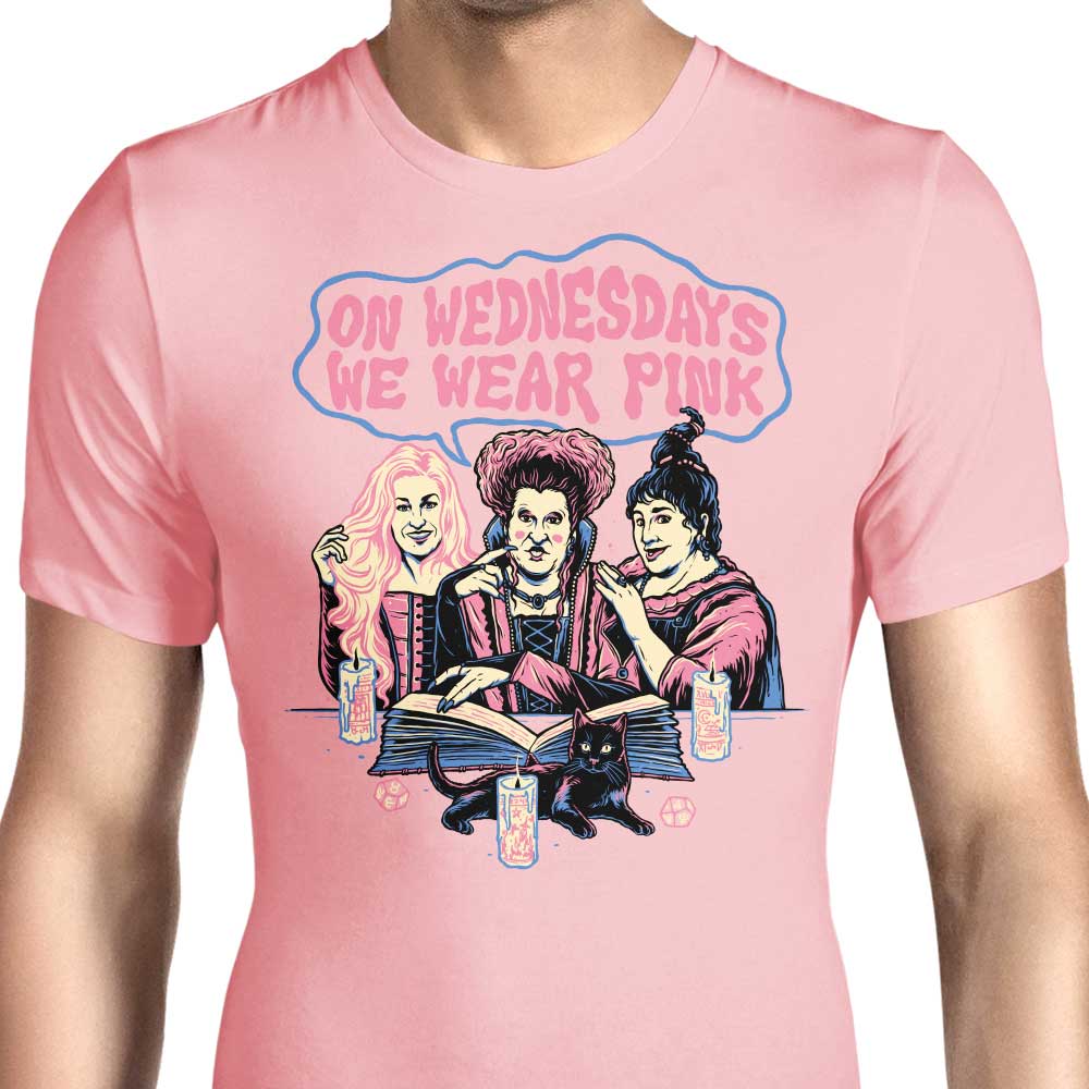 Stylish Men's 'Witches Wear Pink' Apparel by Momma Gorilla