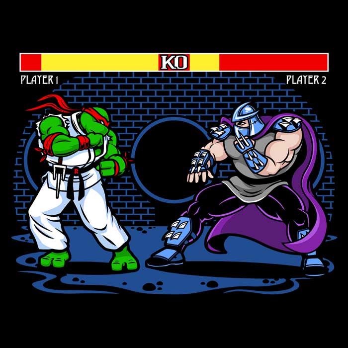 Harebrained's Sewer Fighter Men's Fashion Apparel - T-Shirts and Premium T-Shirts