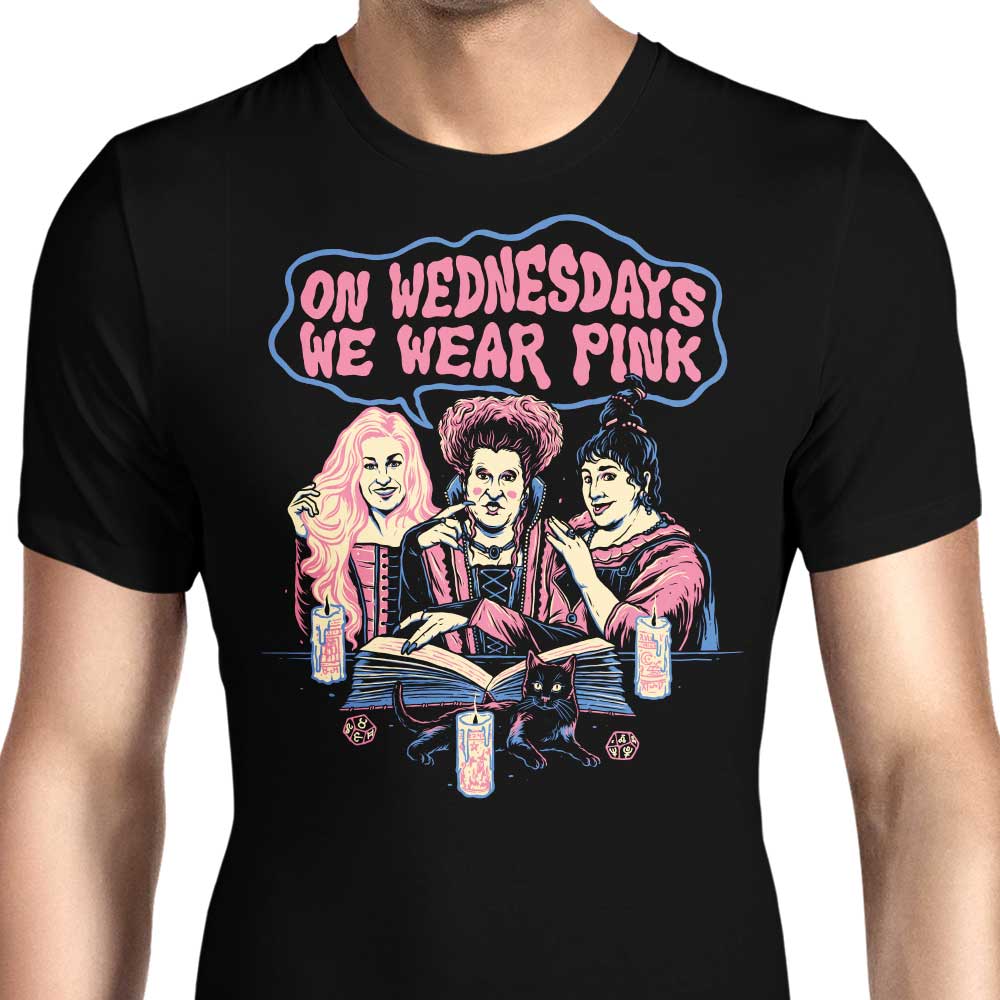 Stylish Men's 'Witches Wear Pink' Apparel by Momma Gorilla
