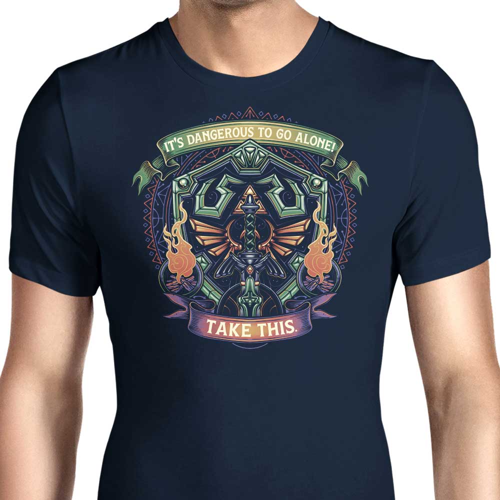 Stylish Men's Shield and Sword Apparel Collection