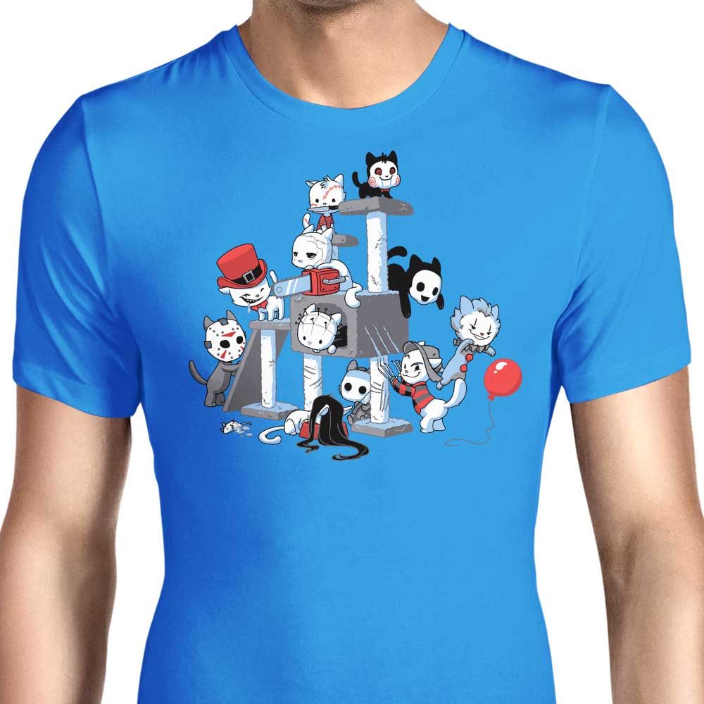 Horror Cats Themed Men's Clothing Apparel - T-Shirts and Premium T-Shirts