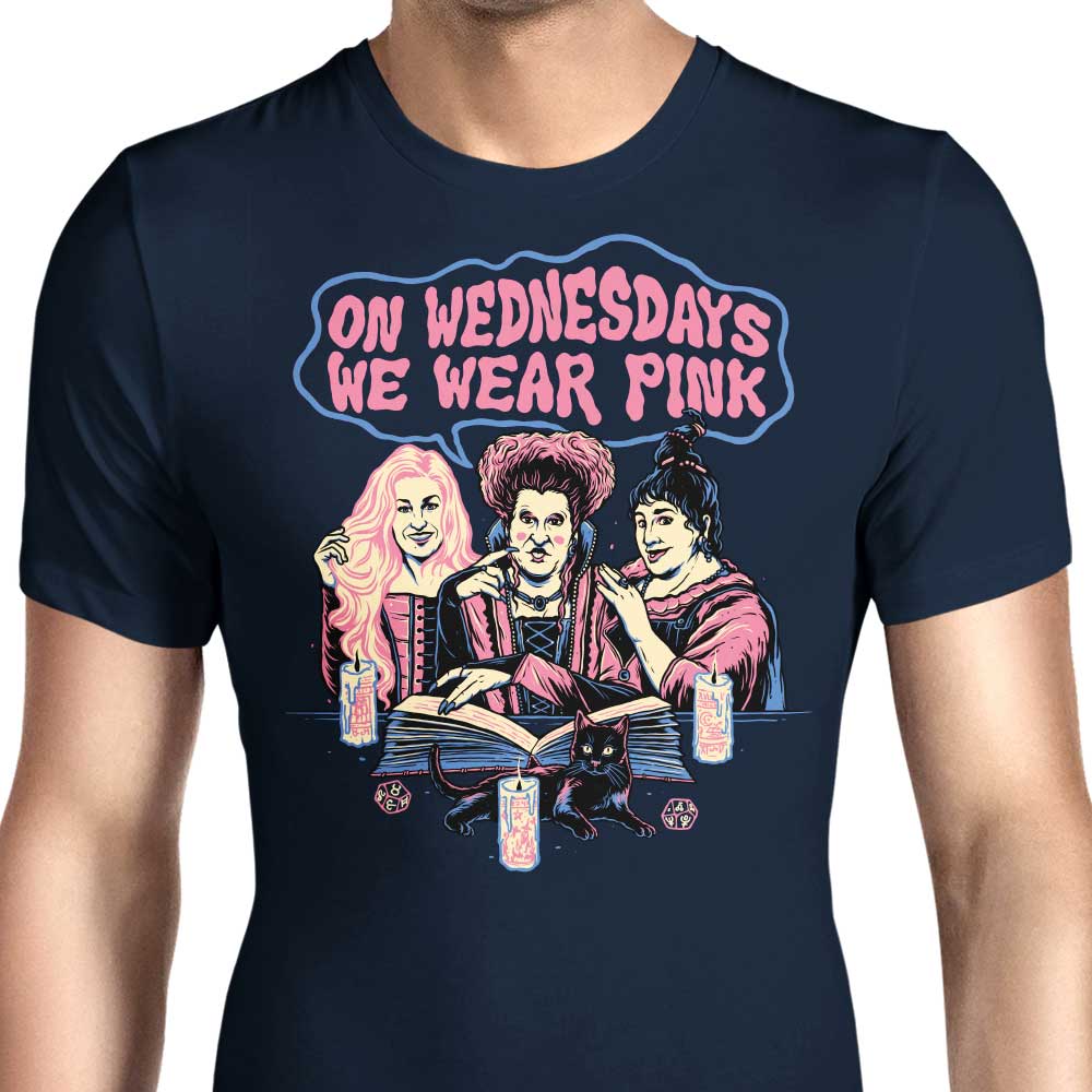 Stylish Men's 'Witches Wear Pink' Apparel by Momma Gorilla