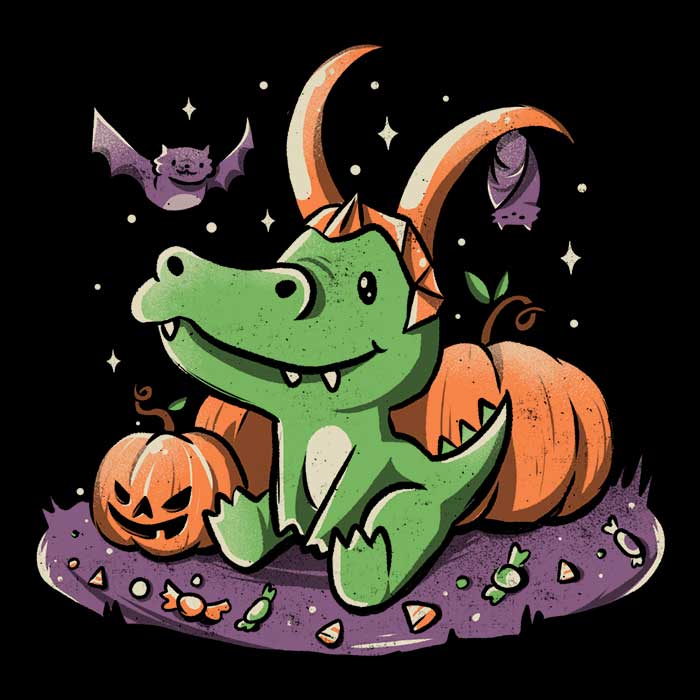 Men's Spooky Alligator Apparel - T-Shirts and Premium T-Shirts