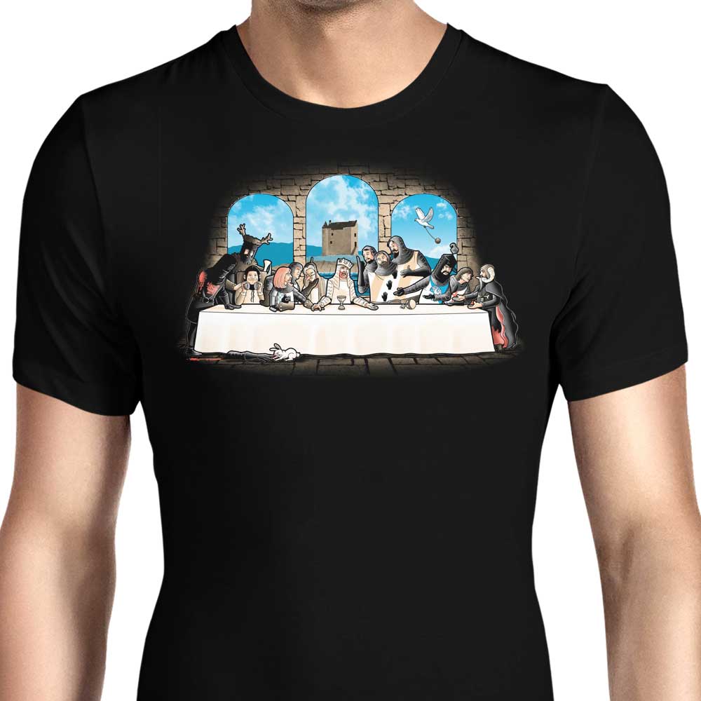 Trheewood Men's Holy Grail Dinner Apparel - T-Shirts in Various Sizes