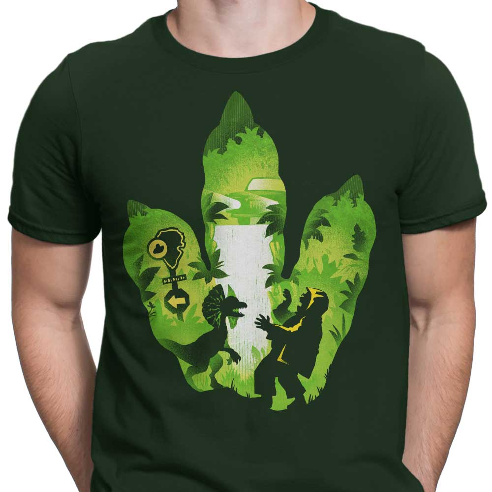 Men's Alemaglia Dilophosaurus Footprint Apparel
