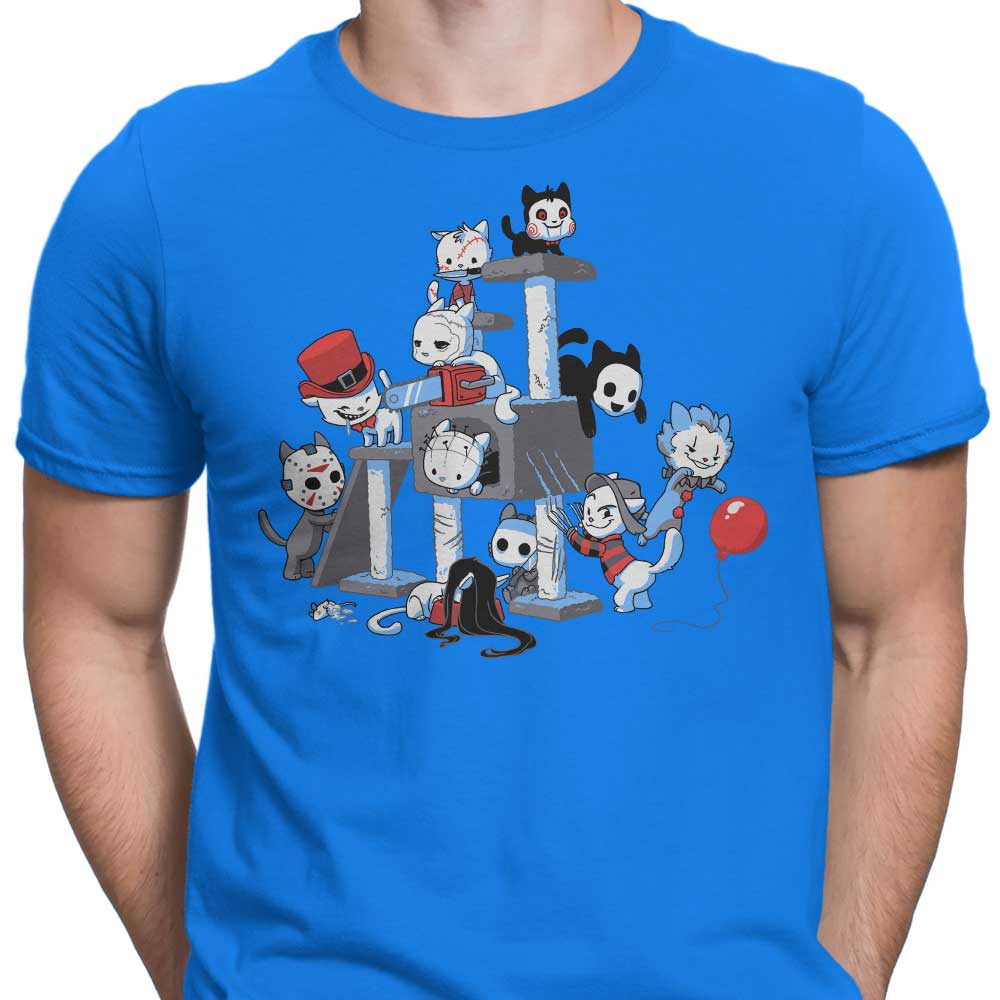 Horror Cats Themed Men's Clothing Apparel - T-Shirts and Premium T-Shirts