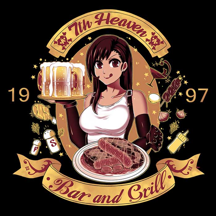 7th Heaven Bar and Grill Men's Comfortable Cotton Apparel