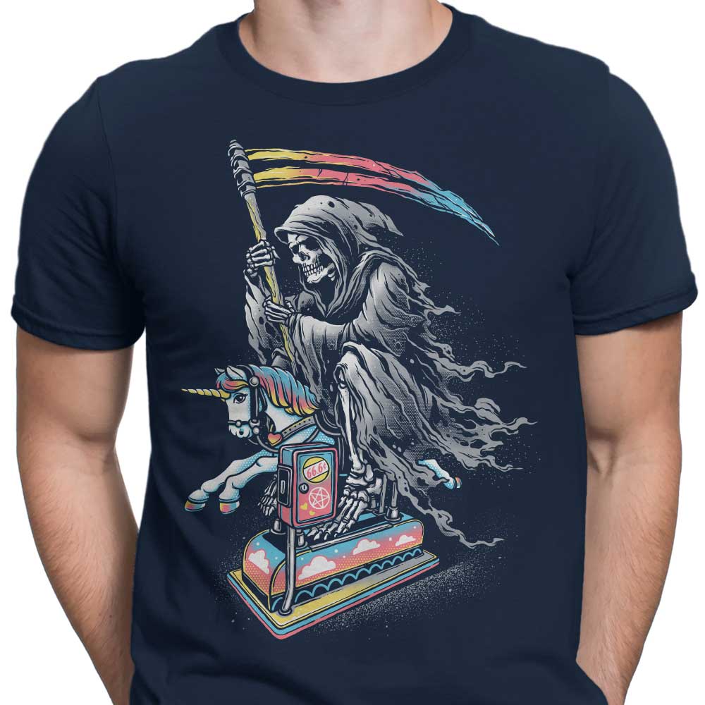 Men's Stylish 'Death Enjoying Life' Apparel from Glitchygorilla