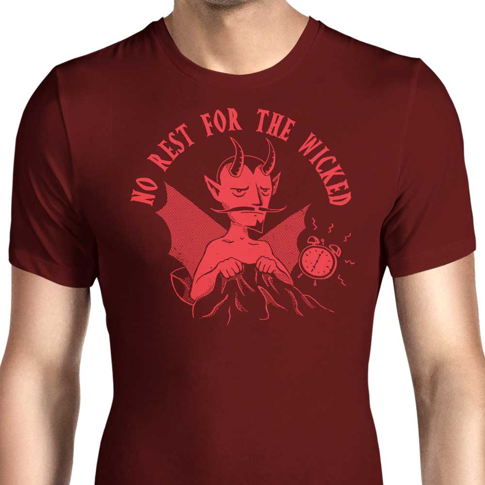 No Rest for the Wicked - A Collection of Men's Apparel including T-Shirts and Premium T-Shirts