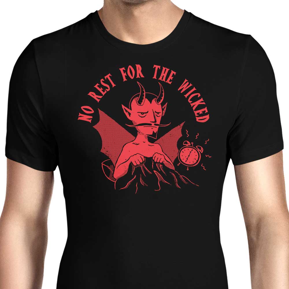 No Rest for the Wicked - A Collection of Men's Apparel including T-Shirts and Premium T-Shirts