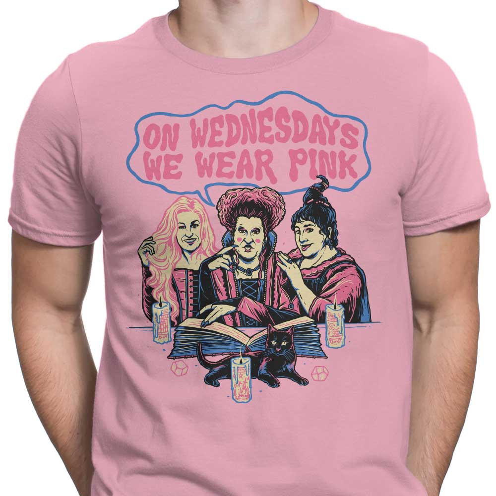 Stylish Men's 'Witches Wear Pink' Apparel by Momma Gorilla