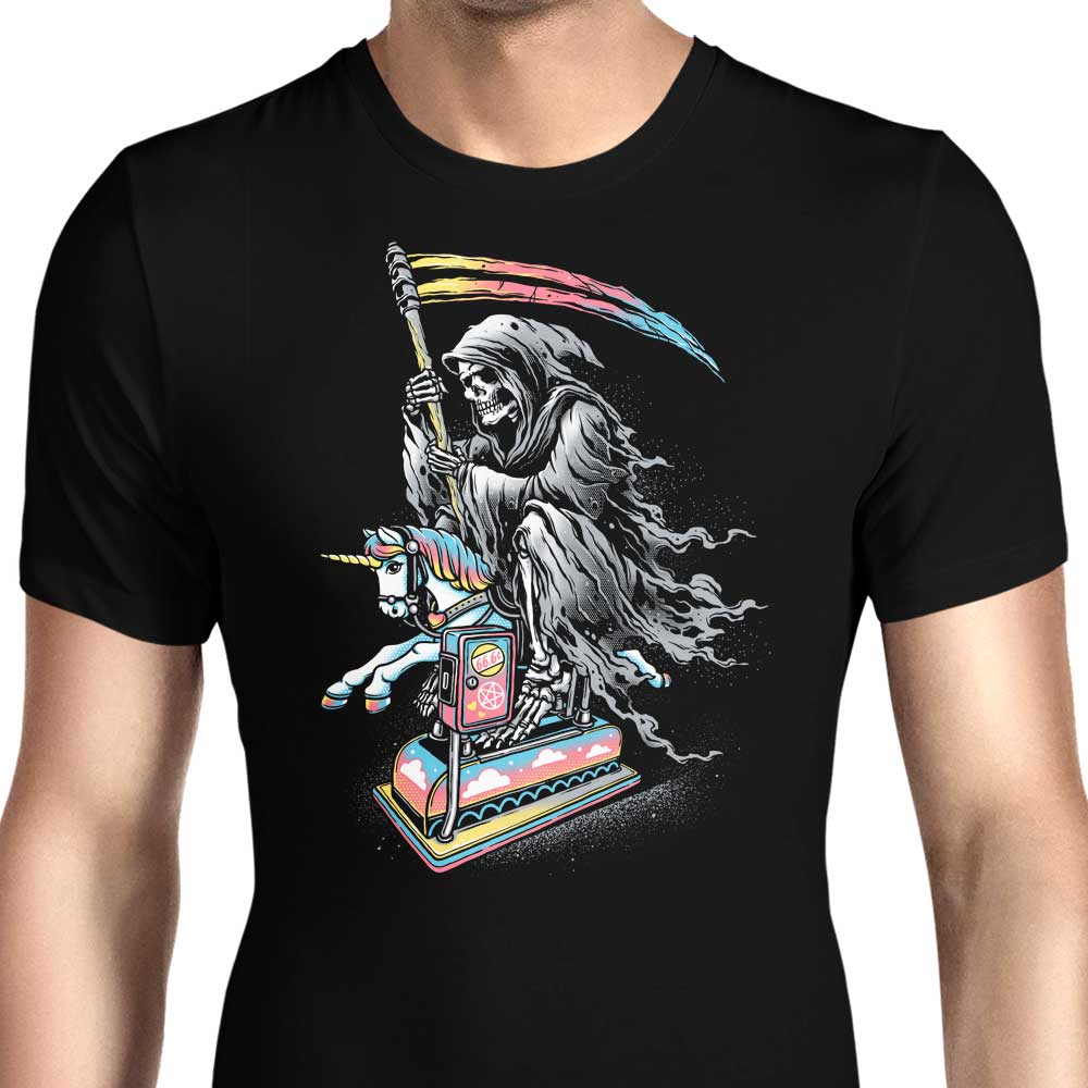 Men's Stylish 'Death Enjoying Life' Apparel from Glitchygorilla