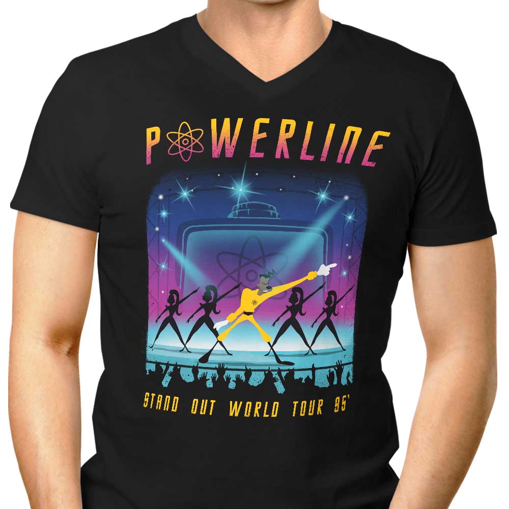 Men's Stylish V-Neck T-Shirt for the Stand Out World Tour