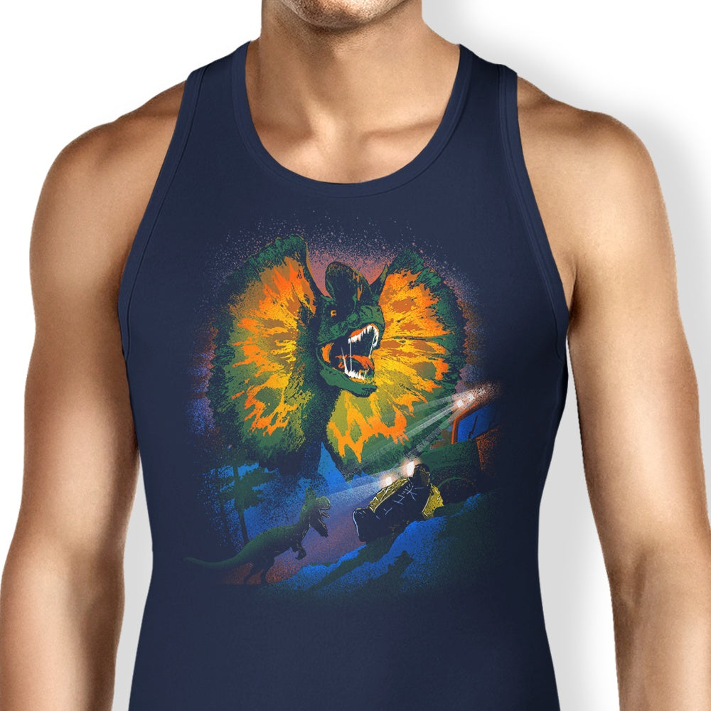 Dilophosaurus Design Tank Top for Fashionable Wear