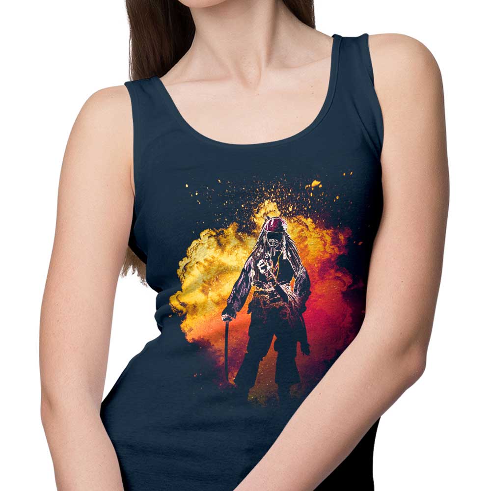 Donnie Illustrations' Soul of the Black Pearl-themed Men's and Unisex/Women's Tank Tops