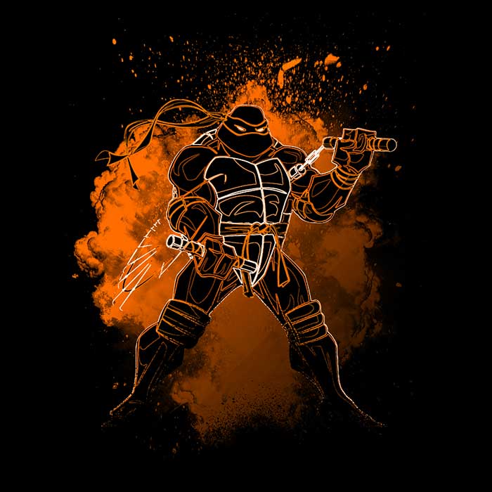 Men's V-Neck T-Shirt with the Alternative Soul of the Nunchaku Design
