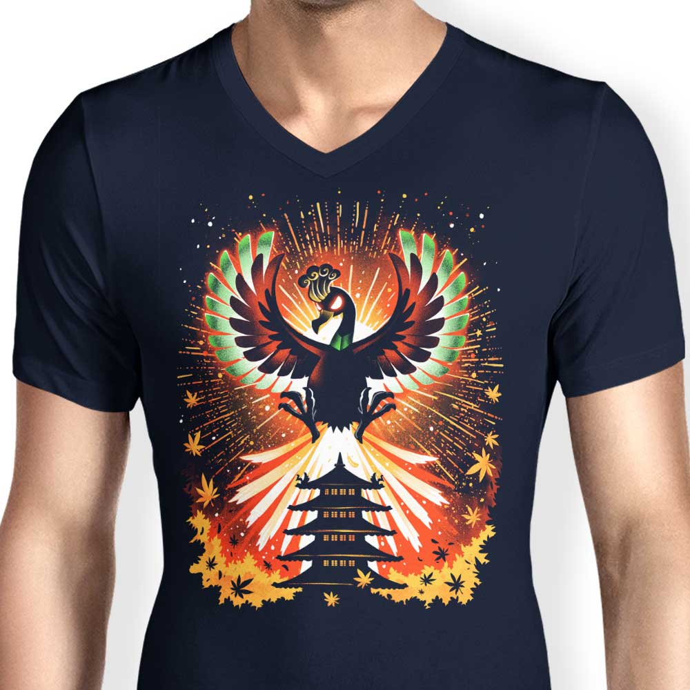 Men's Stylish V-Neck - The Sky's Guardian