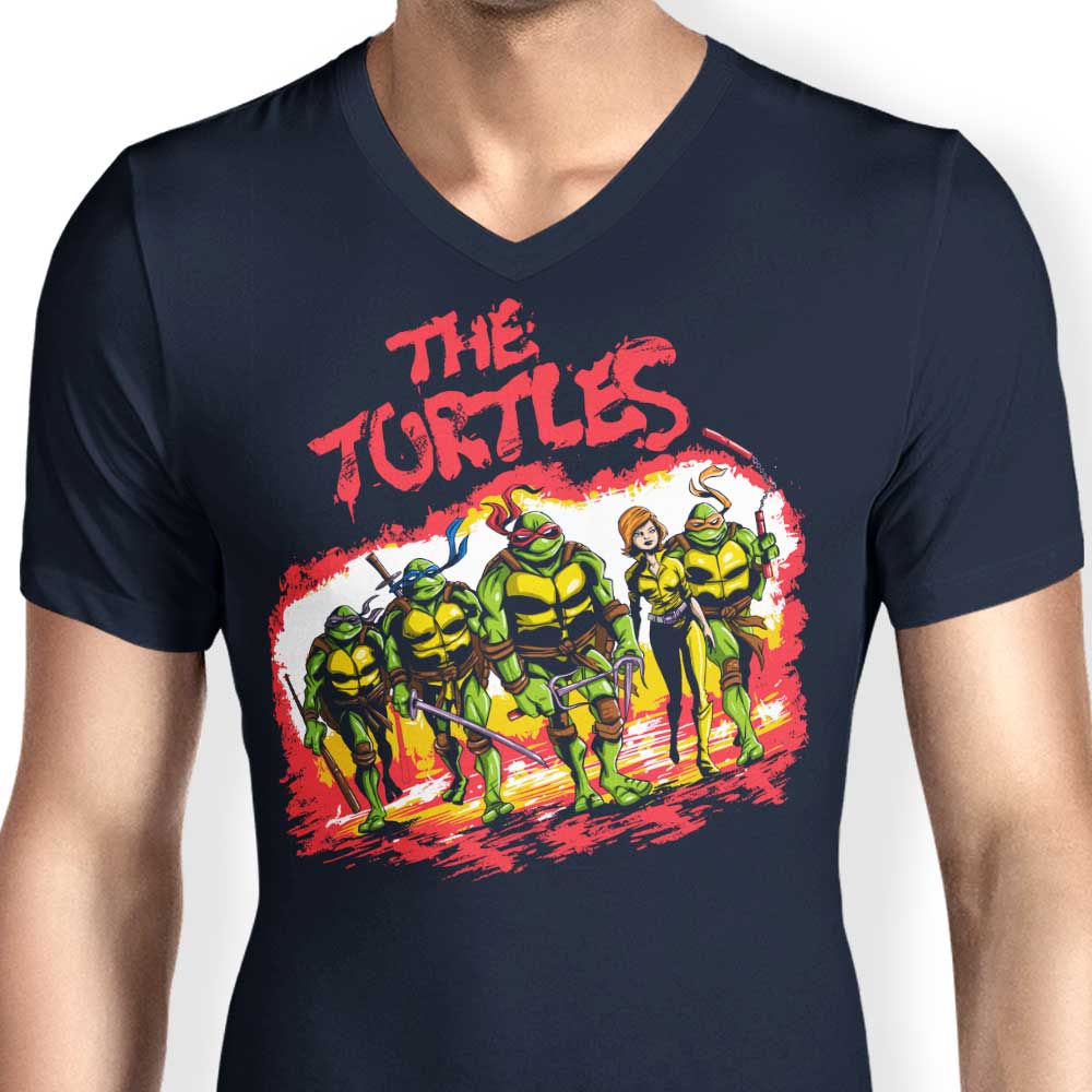 Men's Stylish V-Neck T-Shirt by The Turtles