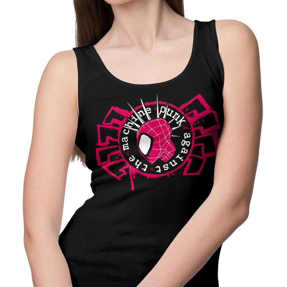 Rebellious Punk Against the Machine Men's and Women's Tank Tops
