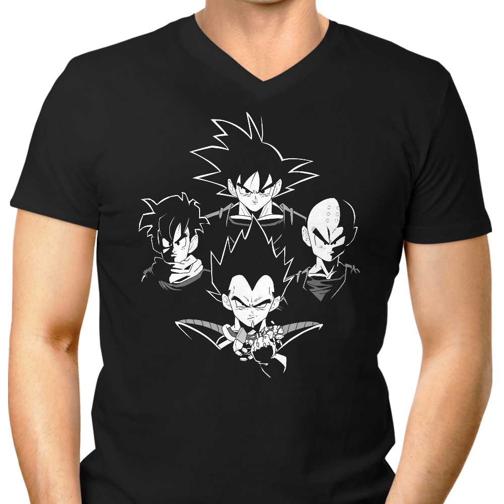 Stylish Bohemian 9000 Men's V-Neck T-Shirt