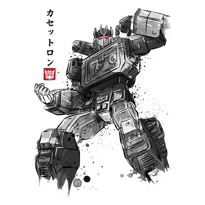 Dr. Monekers' Stylish Cassette Sumi-e Inspired Ringer T-Shirt for Fashion Enthusiasts