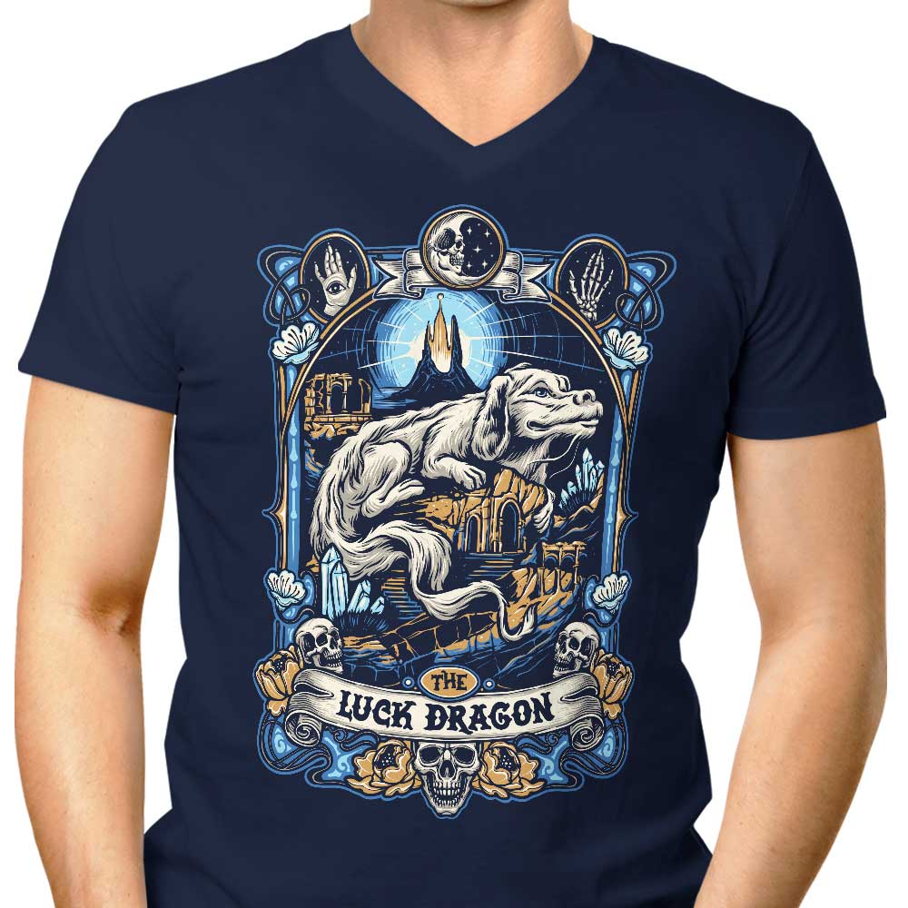 The Fortunate Dragon Men's V-Neck T-Shirt