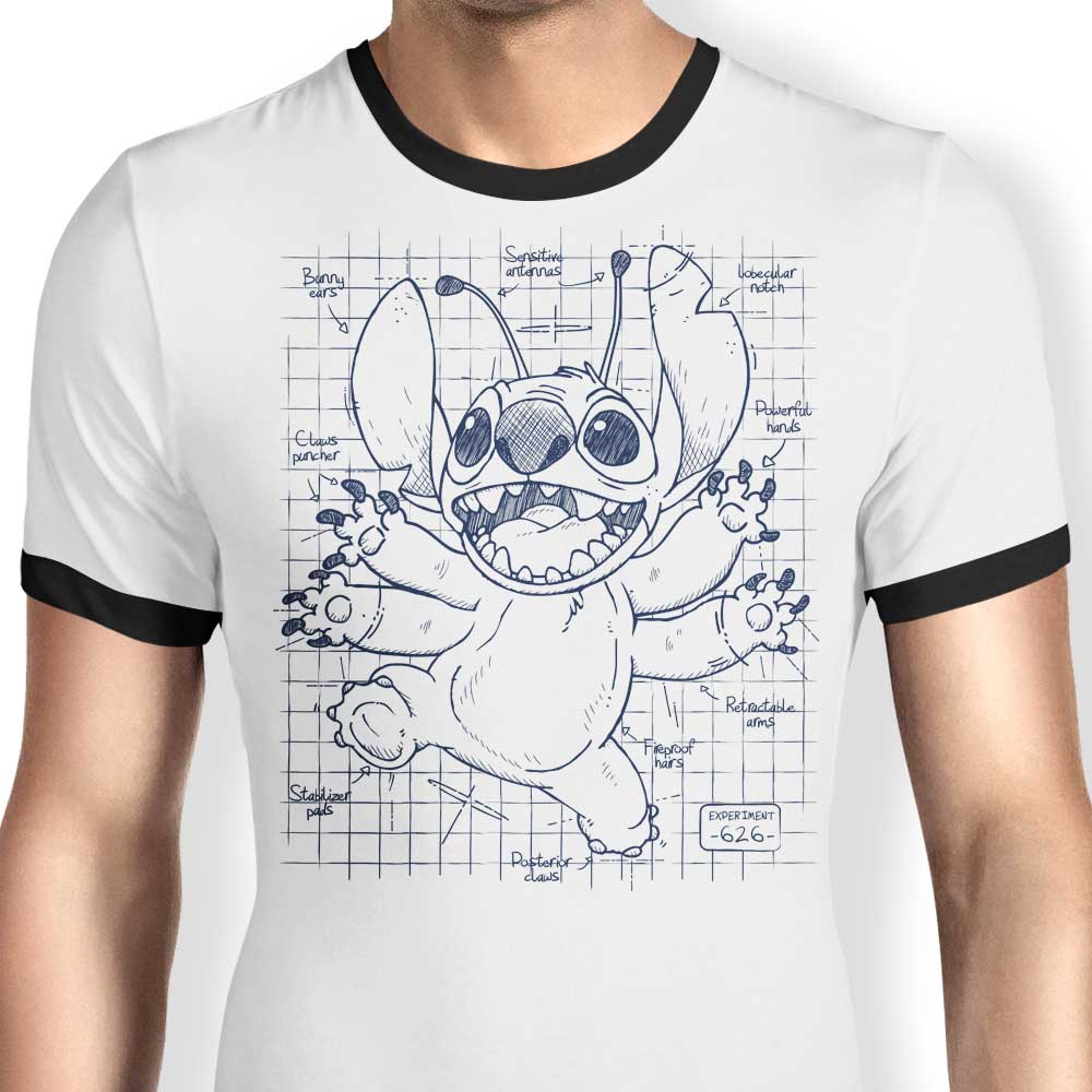 Le Duc Men's Experimental Plans Fashionable Ringer T-Shirt
