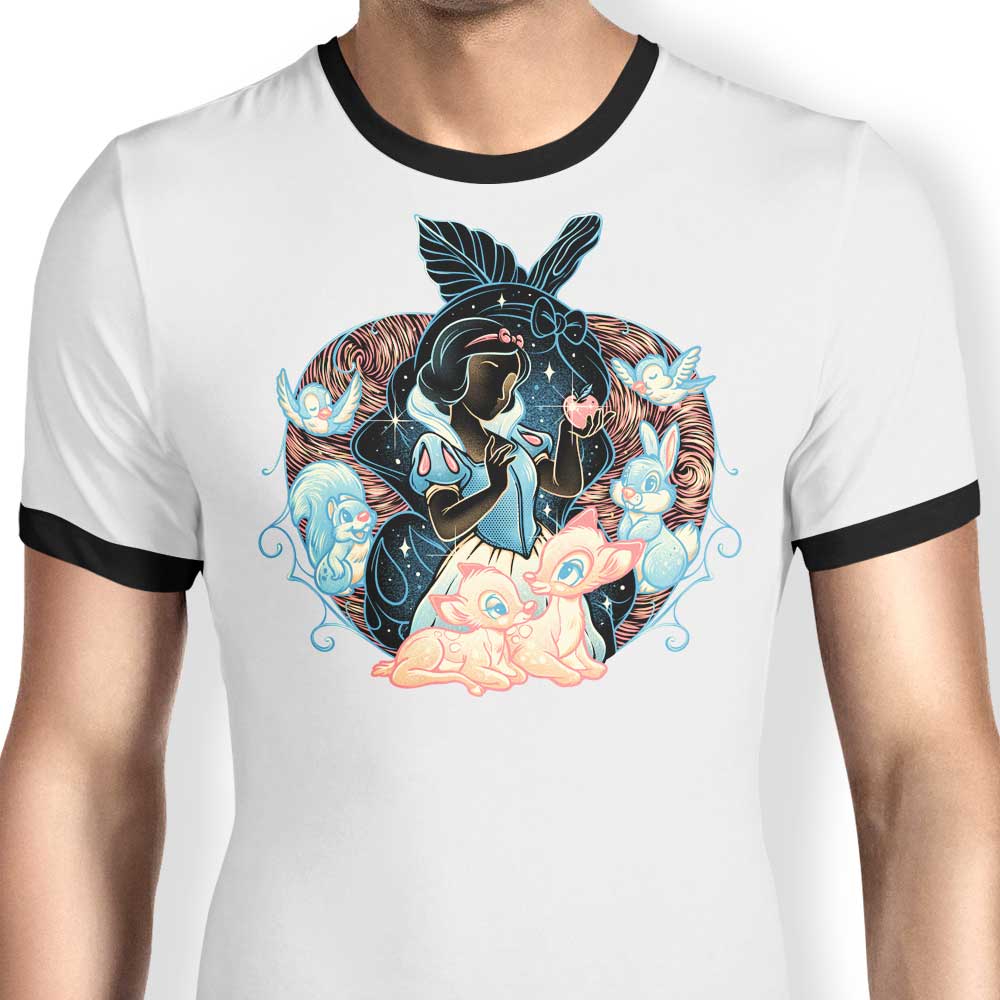 The Most Beautiful in the Night - Glitchygorilla Ringer Style T-Shirt for Fashion Lovers