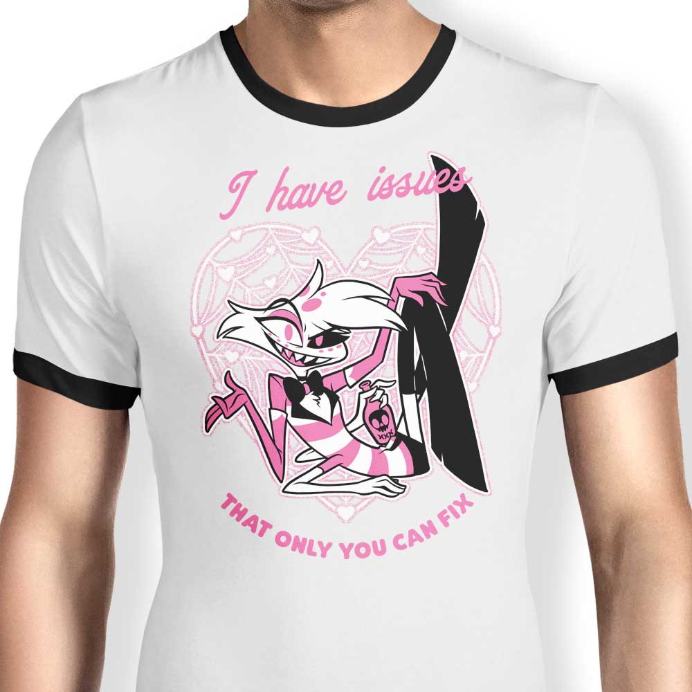 Angel Issues Stylish Ringer T-Shirt from Studio Mootant