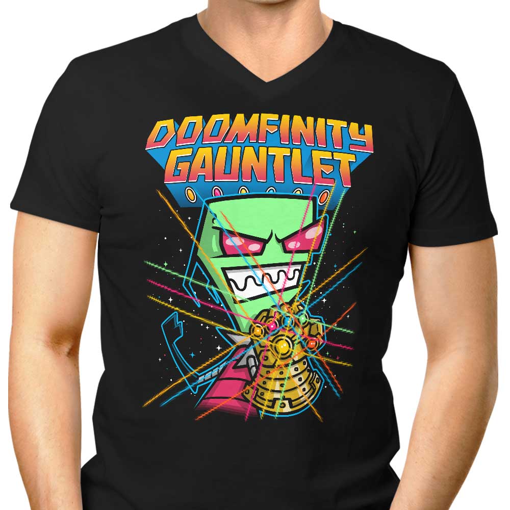 Doomfinity Gauntlet Men's V-Neck T-Shirt - A Stylish and Unique Apparel