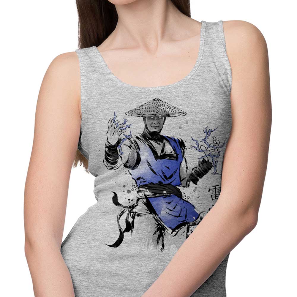 Dr. Monekers' Thunder God Sumi-e Men's and Women's Unisex Fashion Tank Tops